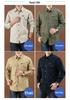 Men's Plus Size Casual Long-Sleeve Cotton Shirt - Spring/Autumn 2026 Collection