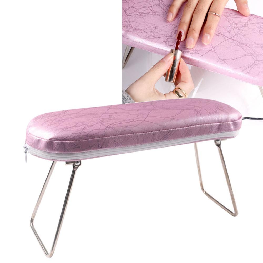 Non-Slip Cushion Nail Arm Rest Foldable Holder Nail Art Accessories Nail Hand Rest For Nail Salon