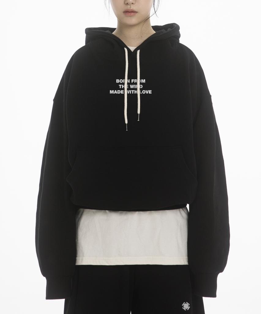Mwl Over Fit Double Jersey Hoodie - Black