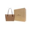 Coach Zip Top Tote 30 Classic Monogram Logo Coated Canvas Tote Bag Women tote Brown CBT20-IMXHE
