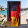 Asciugamano da Spiaggia Stampa Calcio Germania Asciugatura Rapida Super Assorbente Morbido Asciugamano da Bagno per Nuoto Spiaggia Viaggio Souvenir Regalo per Fan