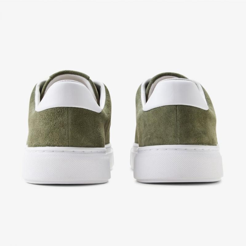 Fred Perry Men S Khaki Suede SneakerS B71
