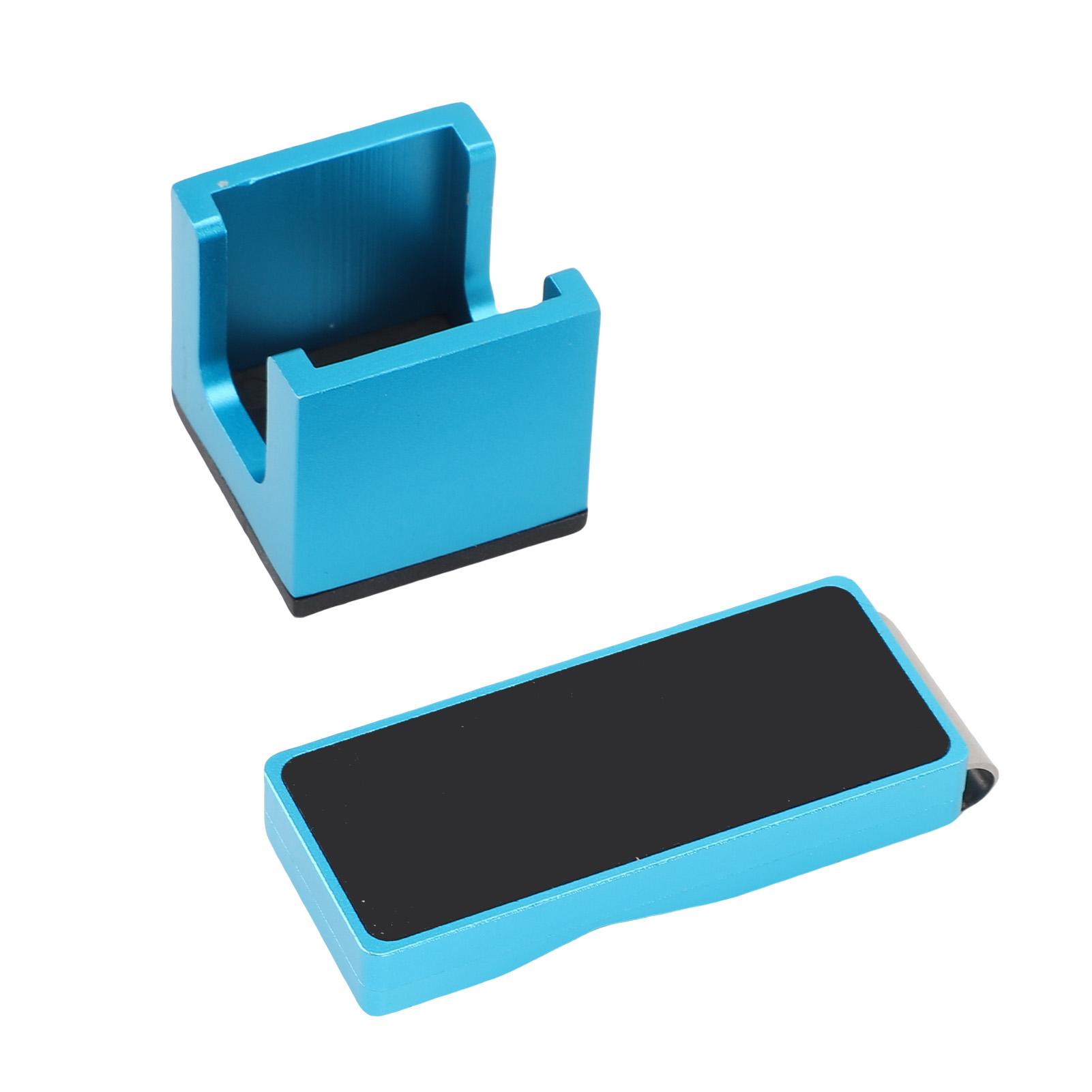 Billiard Chalk Holder Aluminum Universal Dry Oil Pool Cue Chalk Holder Billiard Accessories Blue синий
