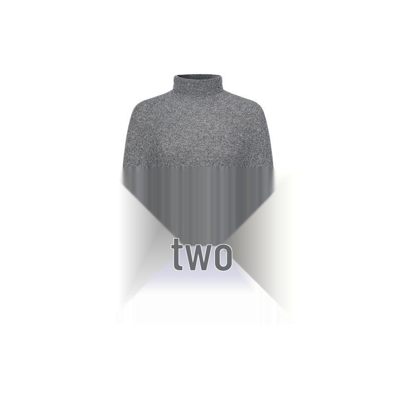 

Женский мерцающий кашемировый свитер в рубчик с высоким воротником Joozzy Annako 2XL