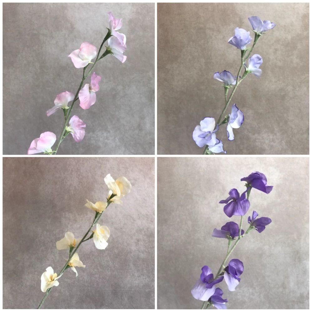 

7 Heads Fake Flower 63cm Artificial Bouquet New Simulation Pea Flower Home Ornament шампанського