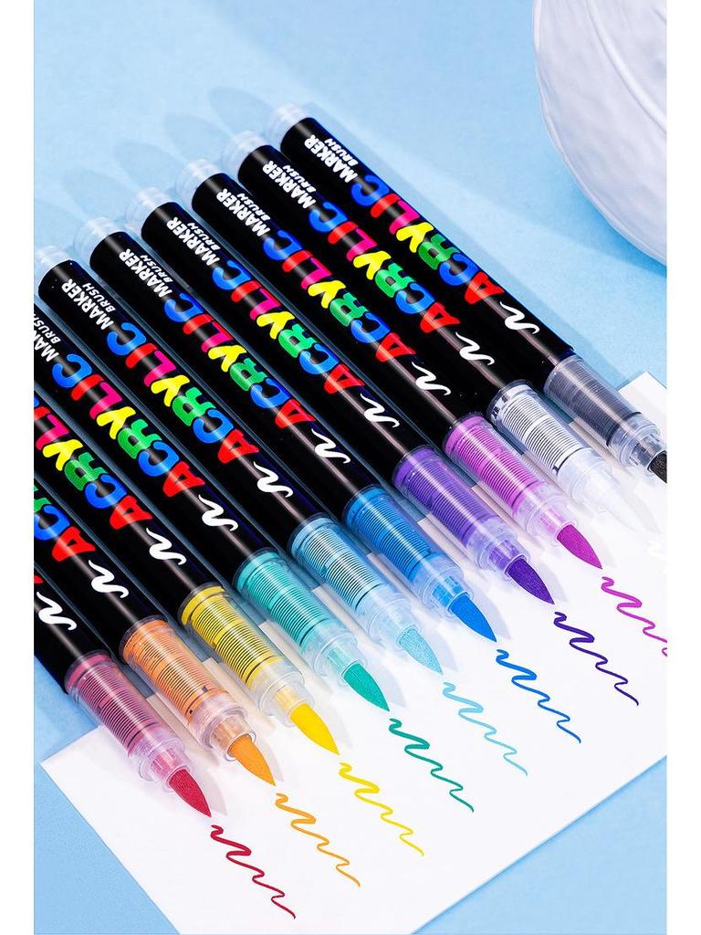 Guangna 8101 Stackable Soft Tip Acrylic Marker Set - 408 Colors for Art & DIY Graffiti