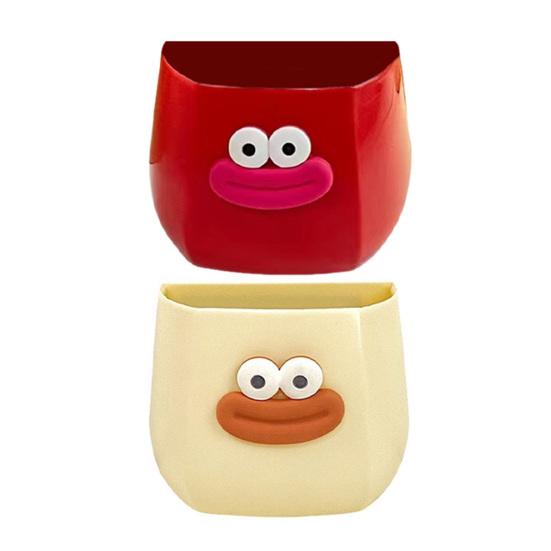 1/2Pcs Cartoon Sausage Mouth Pen Holder Magnetic Refrigerator Storage Box Stationery Container Home Office Desktop Fridge Decoration Ornament