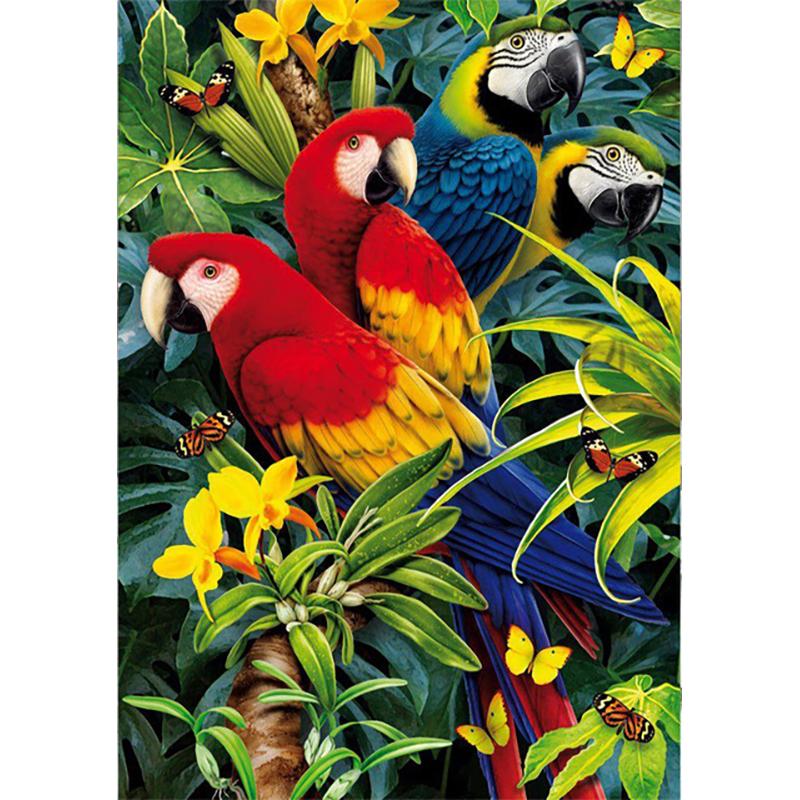 Full Square Diamond Painting Parrot Animals Bird Mosaic Diamond Embroidery Scenery Cross Stitch Home Decoration New Year Gift