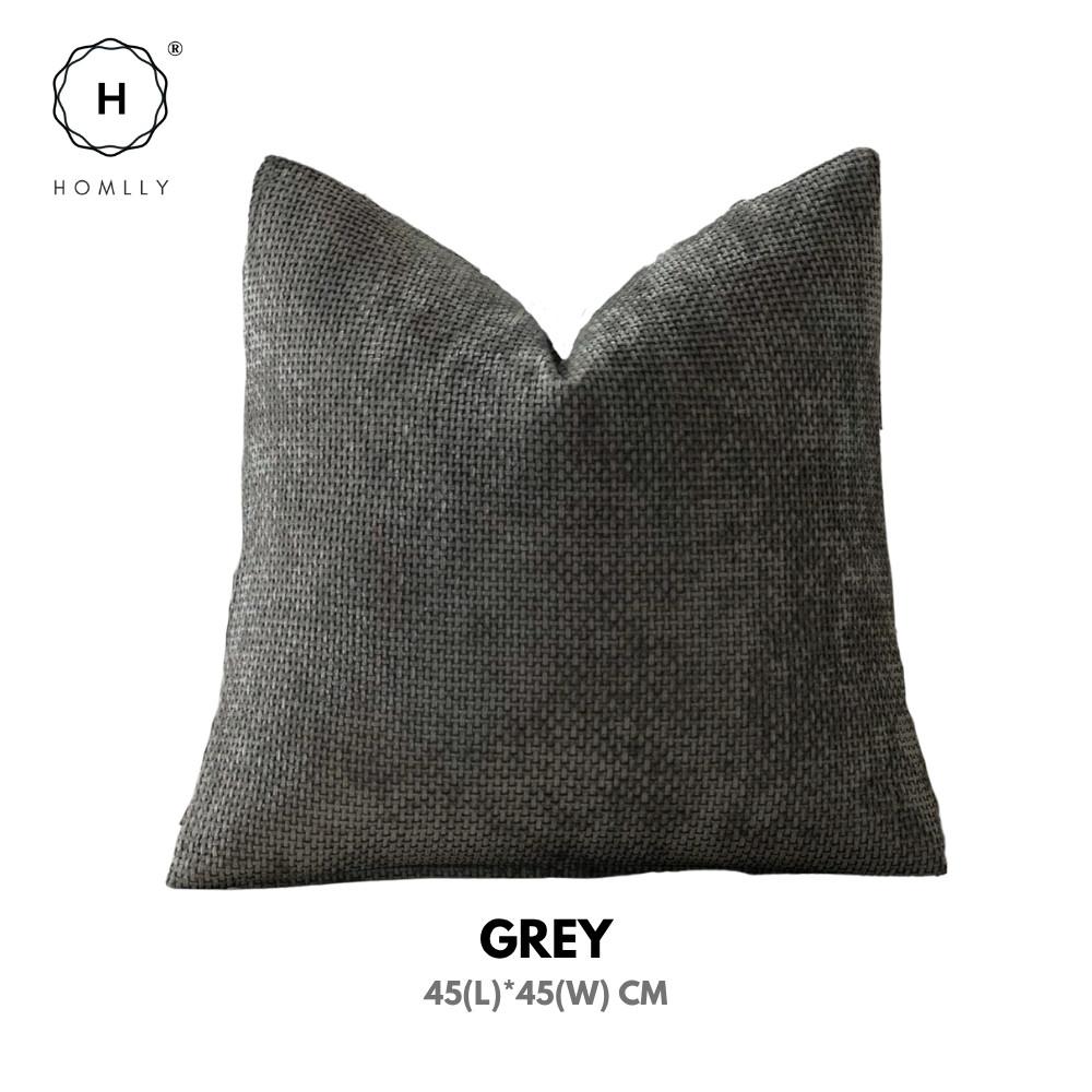 HOMLLY Sadii Teksturowana Poszewka na Poduszkę Dekoracyjną z Chenille (45 x 45 cm) X2SZT