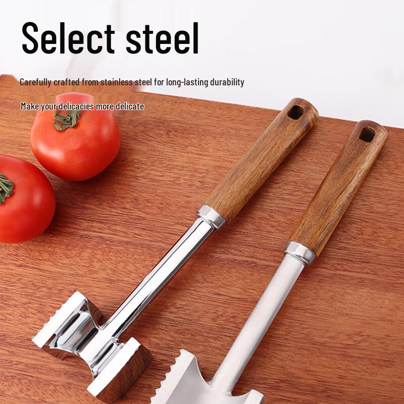 Solid Aluminum Alloy Double-Sided Meat Tenderizer