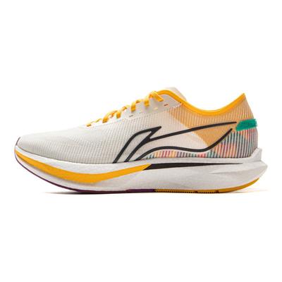 Li Ning Technologie Wind Chaser Compétition Professionnelle Entraînement Marathon Chaussures de Running Légères Homme Baskets Blanc Cassé ARPV007-3