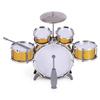 Children Kids Drum Set Musical Instrument Toy 5 Drums with Small Cymbal Stool Drum Sticks for Boys Girls