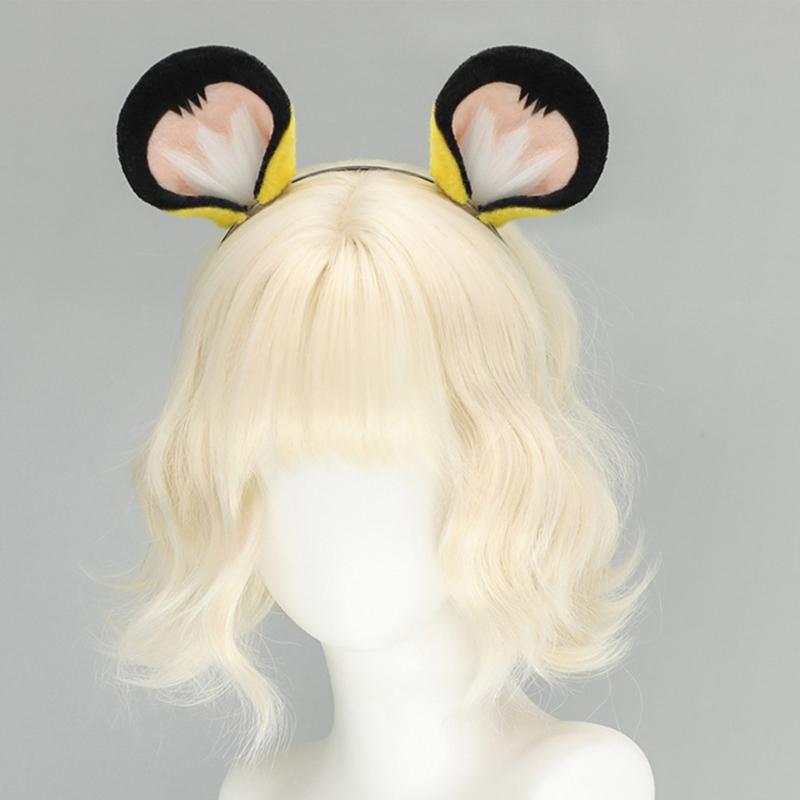 2Pcs Tigers Cats Wolf Foxes Tail Ears Headband Set Halloween Christmas Fancy-Party Costume Toy for Woman Men Cosplay