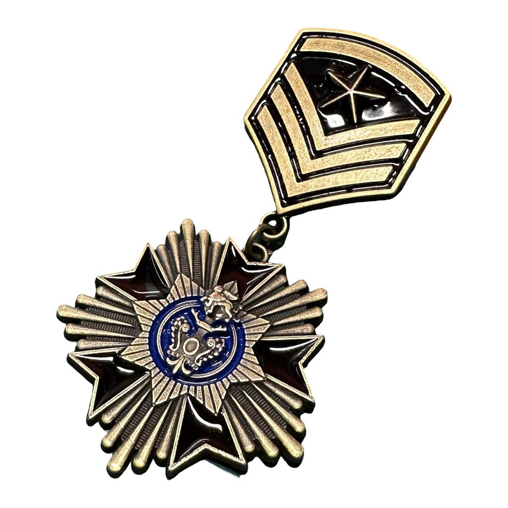 Vintage Medal Odznaka Entuzjasty Militariów Wartość Historyczna Kolekcjonerska Emblemat Odznaka Metalowa Przypinka na Ubrania Dekoracja