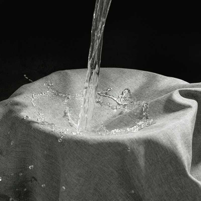 Linen-Look Shower Curtain - Pure Color Waterproof & No-Hole Bathroom Partition for Tub/Shower Easy Install Privacy Screen