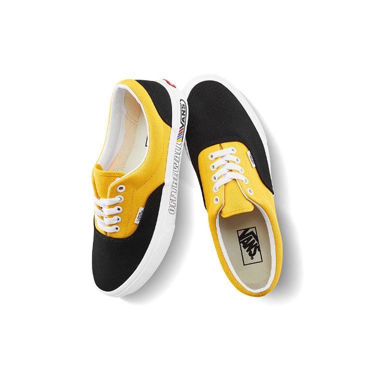 Vans Era Retro Casual Skate Shoes Unisex Black Yellow Splicing 'Black Yellow' VN0A4U39264