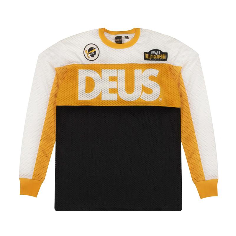 DEUS American Retro Quick-drying Breathable Moisture Removal Jersey Sports Outdoor Long-sleeved T-shirt Racing Ruffian Handsome Locomotive Suit