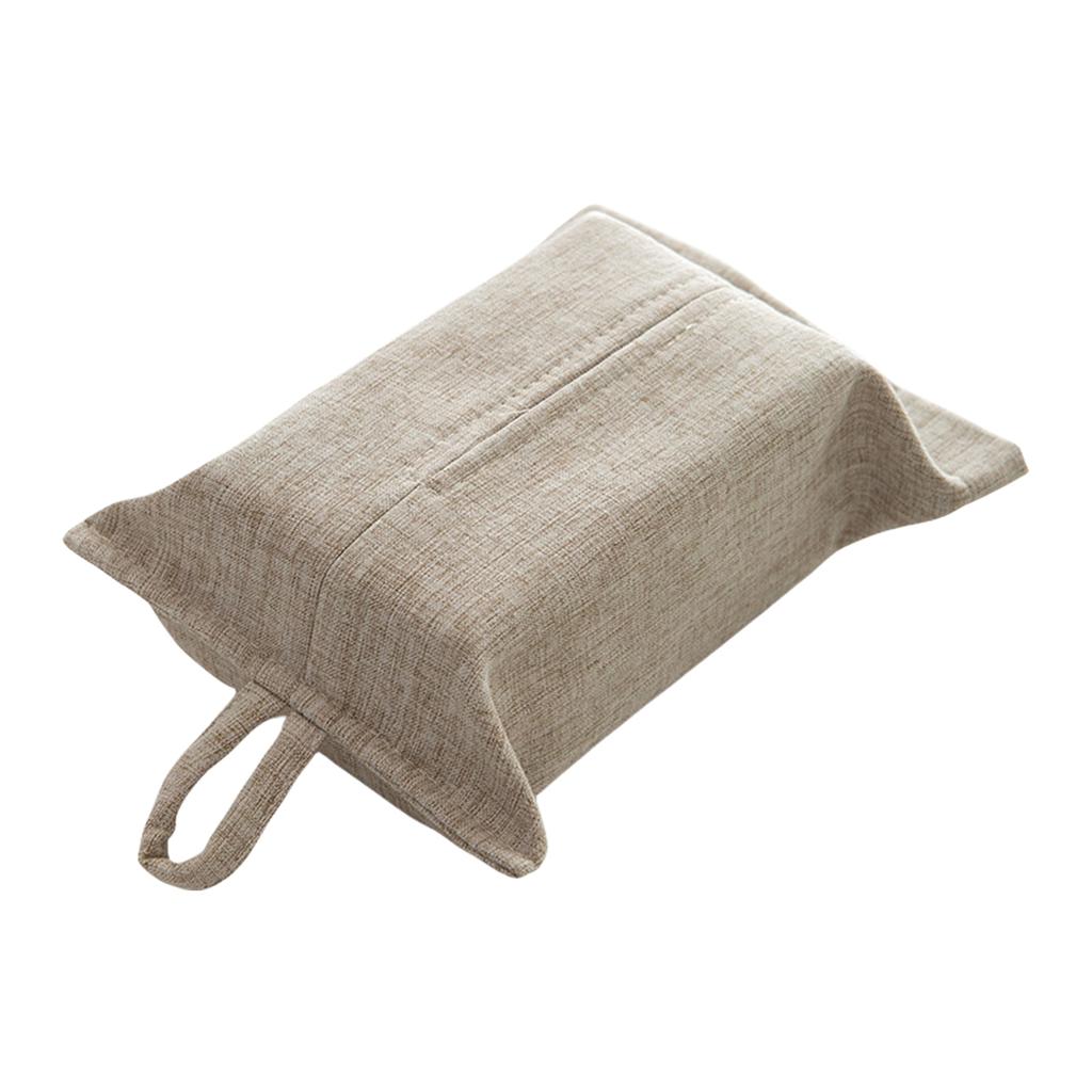 Tissue Holder with Convenient Hanging Strap Napkin Paper Bag for Dining Table or Car Kitchen Bathroom Tissue Dispenser