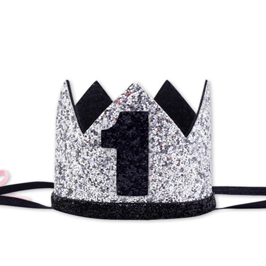 Baby 1st Birthday Hat, Birthday Party Decorations, Kids Party Props Shooting, Party Supplies Baby Birthday Crown Party Hat