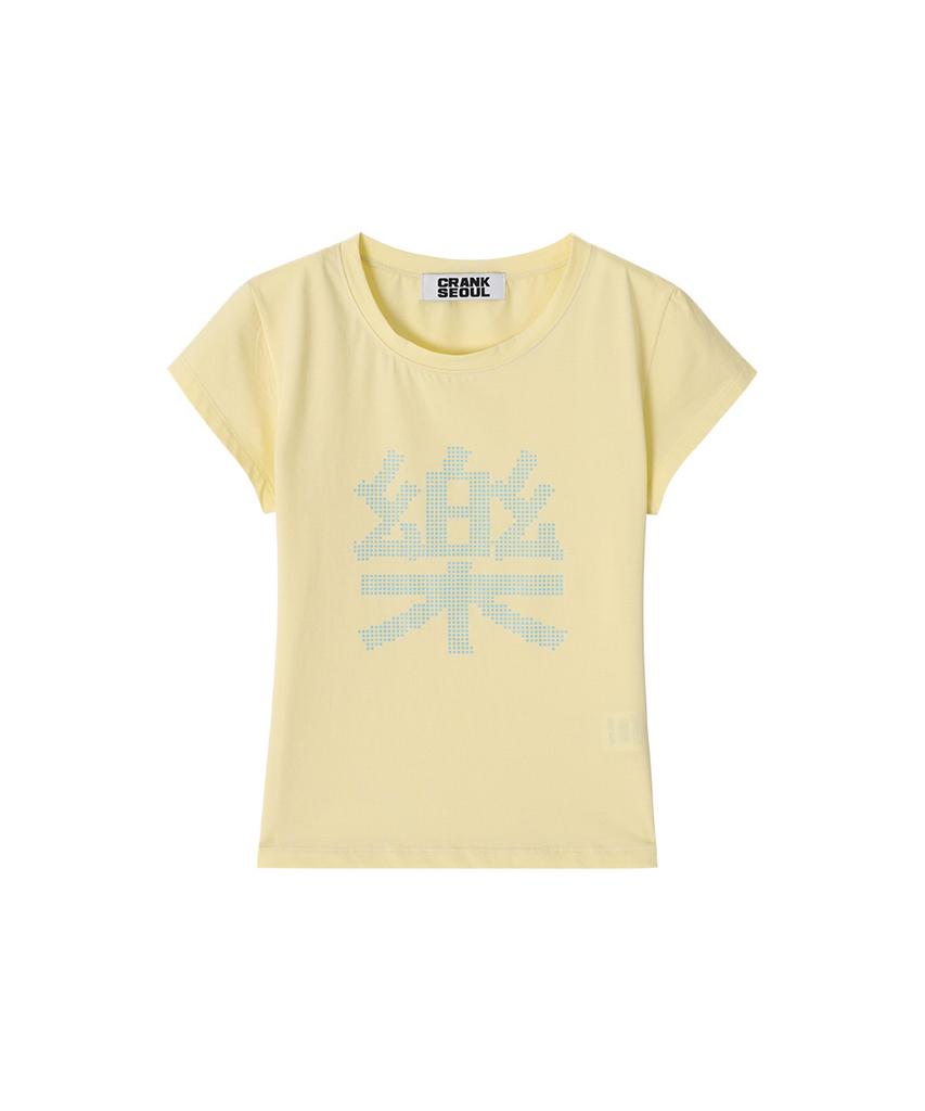 CRANK Lock Pixel Slim Top_Yellow