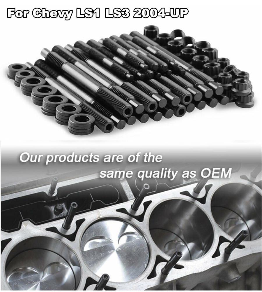 Cylinder Head Stud Kit For 2004+ Chevy LS1 LS6 L98 4.8L 5.3L 6.0L Engines