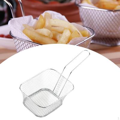 Deep Fry Basket Frying Serving Basket,Portable,Food Strainer,French Fries for Restaurant