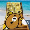 Cartoon R-Rilakkuma Cute Kawaii Towel Quick Drying Beach Towels Are Suitable For Swimming Pools Camping Yoga And The Gym