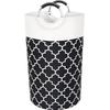 Striped Canvas Foldable Laundry Basket – Cotton Fabric Storage for Clothes and Quilts
