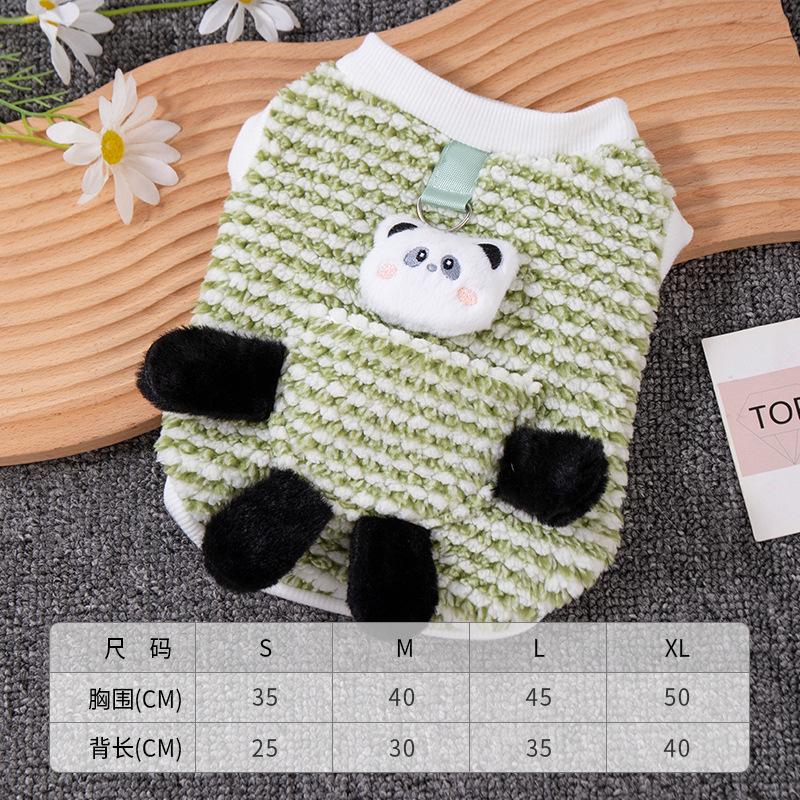 Clearance Promotion Winter Dog Fleece Vest Cute Animal Pineapple Fleece Dog Vest Thick Can Trace Autumn and Winter