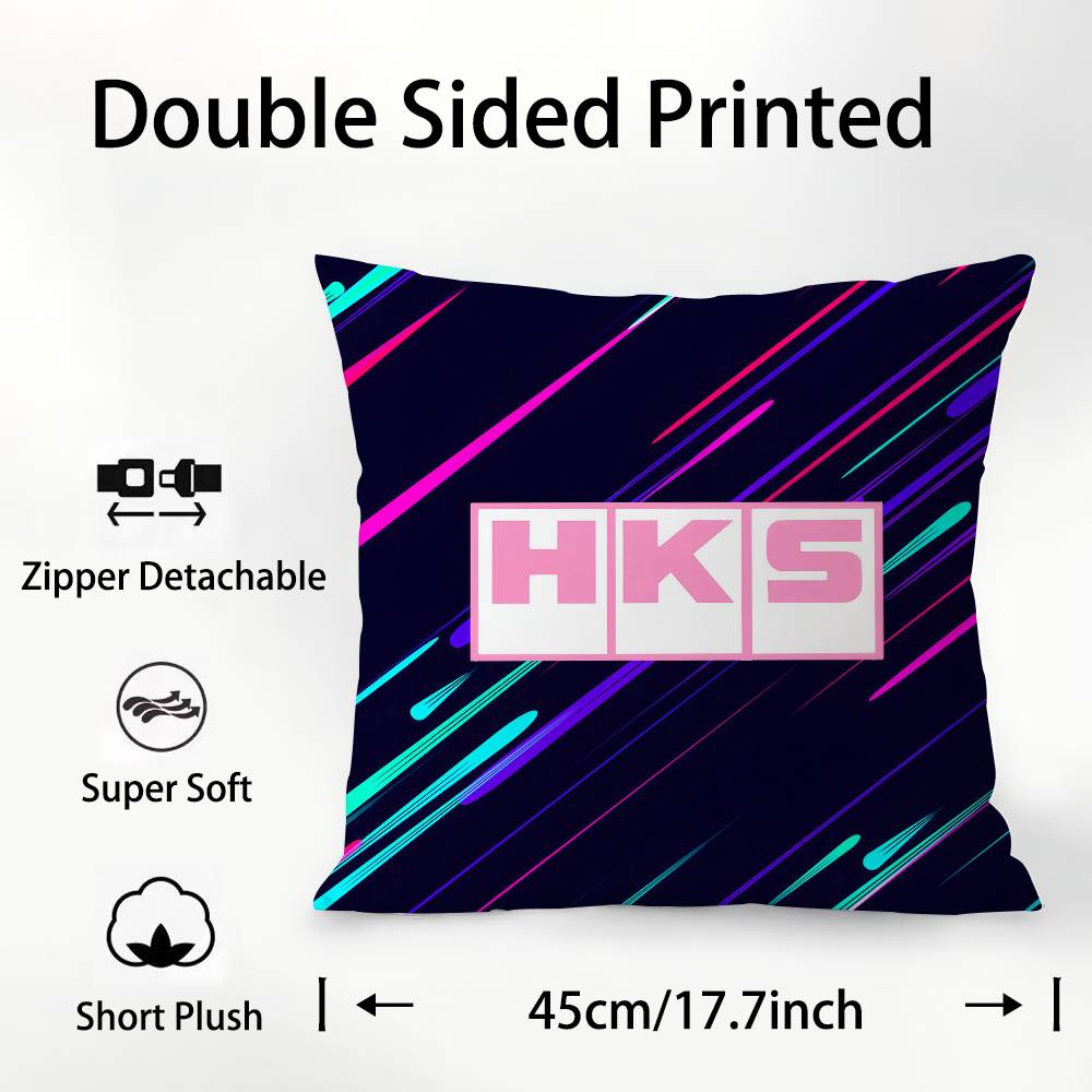 Luxury H-H-Hks Cool Pillow Case Square Double‑Sided Print Cushion Case For Sofa Home Bedchamber Decor Gift