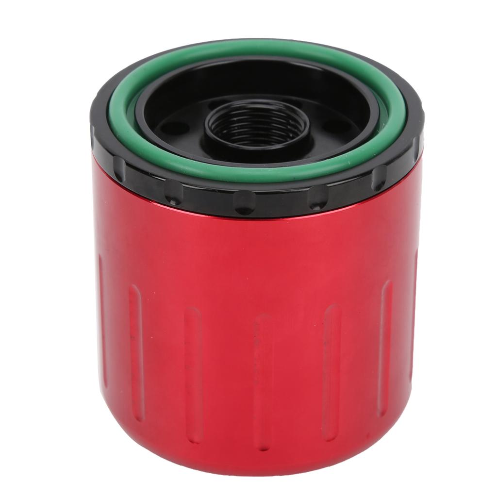 High Flow Oil Filter M20x1.5 Thread with Magnet Washable Reusable Replacement for Honda Red