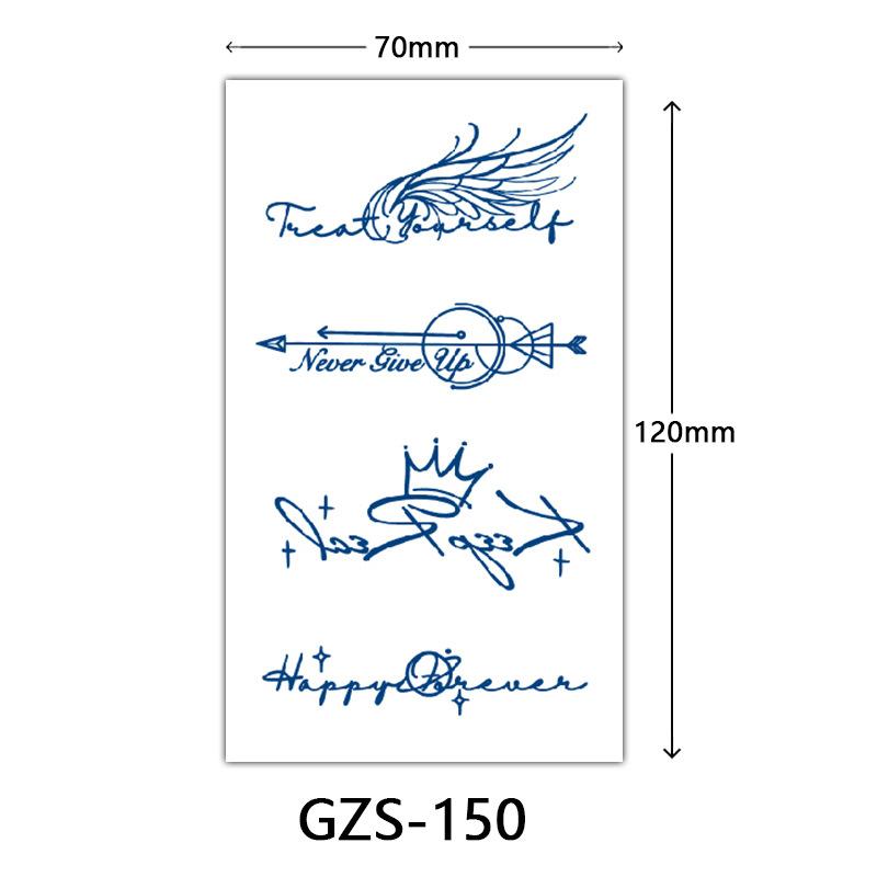 Herbal Juice Tattoo Sticker, Back Of Hand Juice Semi-Permanent Tattoo Sticker, Sweat-Proof Tattoo