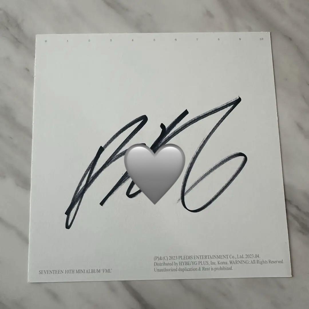 

[Б/В] SEVENTEEN Seungkwan з автографом FML