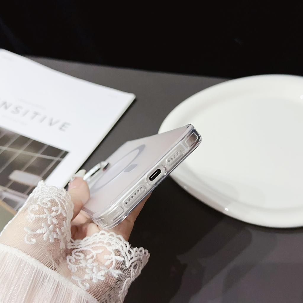 New for Apple 15pro Magnetic Phone Case 14 Matte IMD Fashion Phone Protective Case