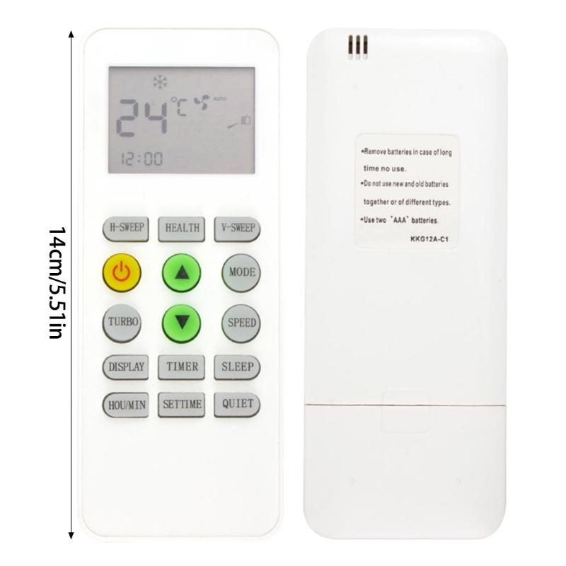 KKG12A-C1 Remote Controller Air Conditioner Remote Control Replacement for Changhong ONAX Repair Accessory