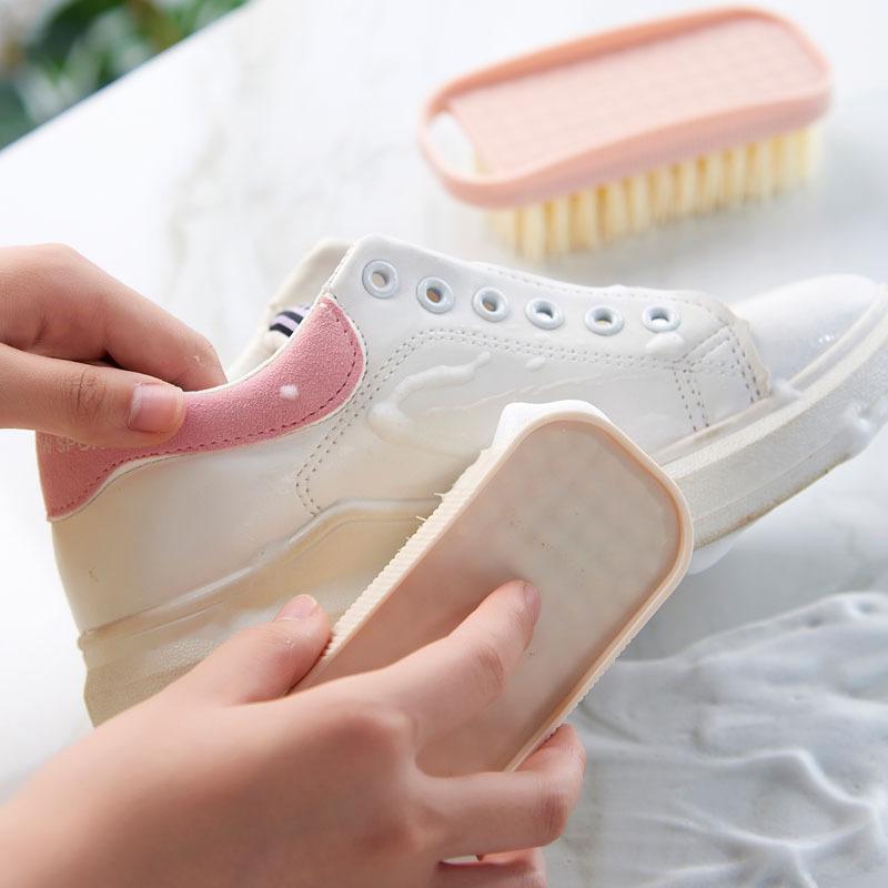 Soft Bristle Colorful Shoe Cleaning Brush - Durable Laundry and Household Use