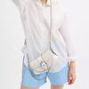 COACH Soho flap 25 classic presbyopic chain shoulder strap coated canvas and cowhide shoulder bag medium women's white