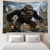 Giant Ape Rampages City Tapestry, Unique Design Tapestry, Wall Decor for Bedroom,Livingroom, Playroom,Heartwarming Fan Holiday Gifts
