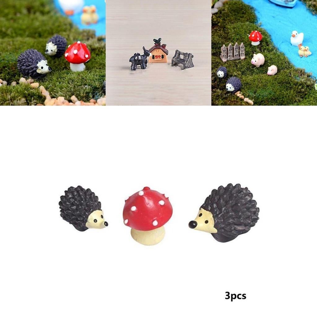Colorful Mini Animals Resin Figurines For Enchanting Micro Landscape Creations