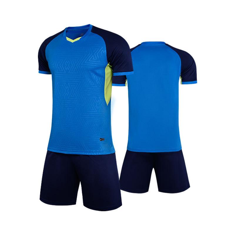 Short-sleeved Football Jersey Set DIY Adult Primary School Children with The Same Football Training Jersey Team Jersey Competition Jersey