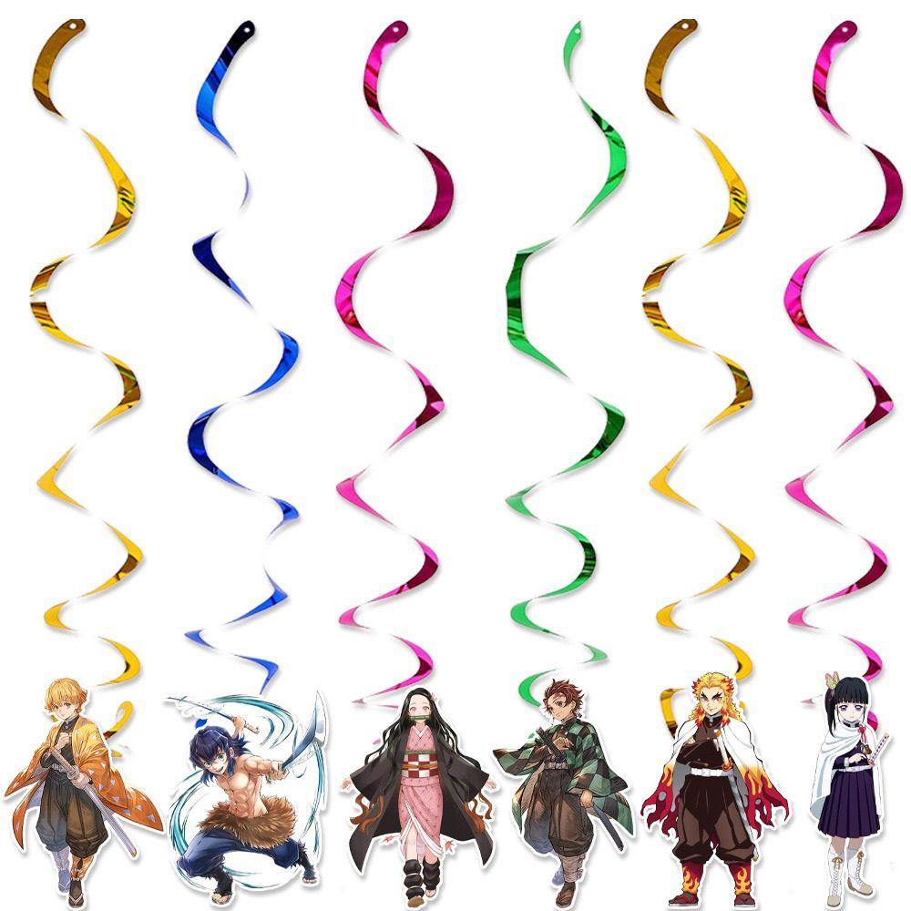 Demon Slayer Theme Birthday Party Supplies, Disposable Tableware, Paper Plates, Boy Birthday Party Decoration Set