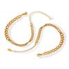 18K Gold Handmade Double Layer Rice Bead Bracelet for Women - European & American Style (E207)