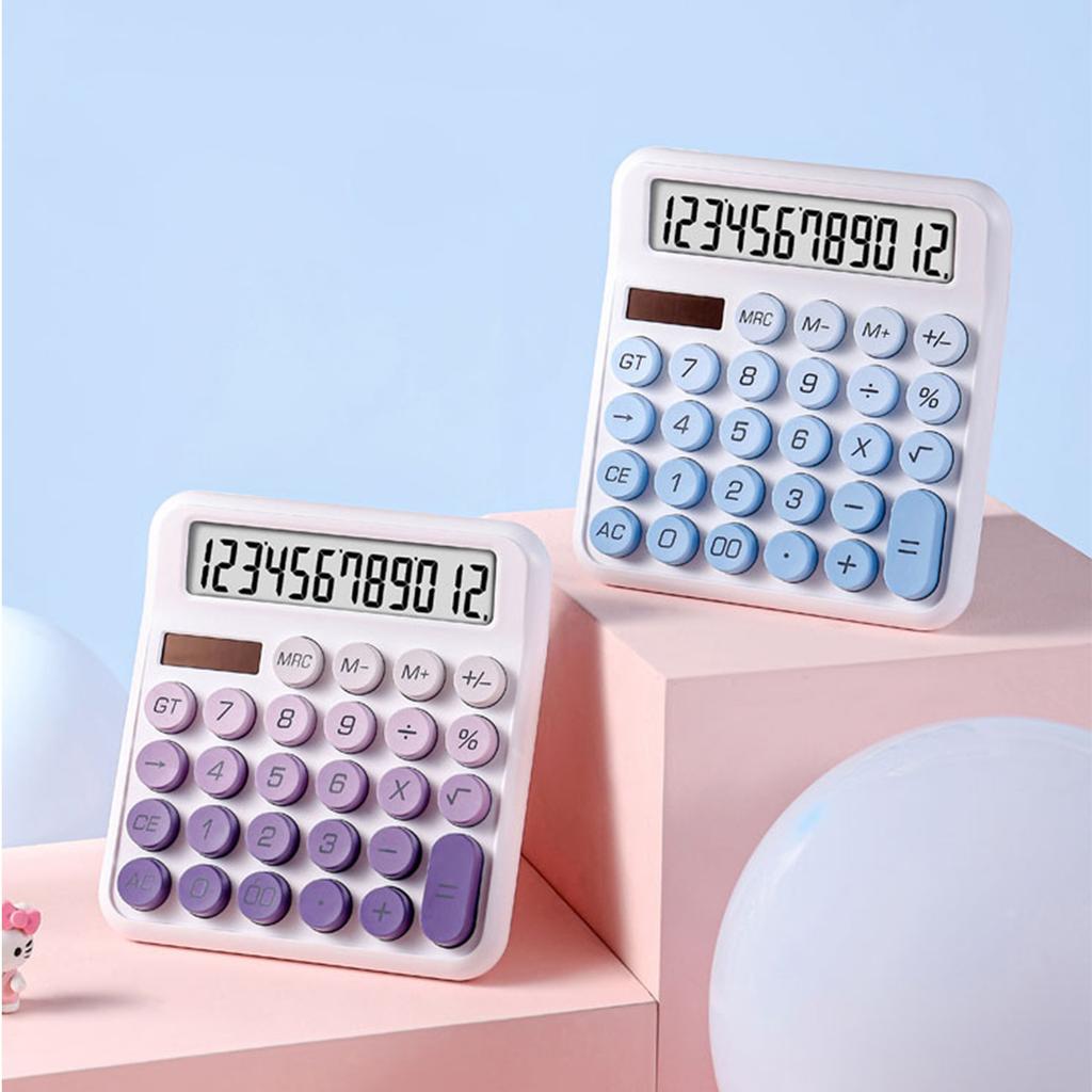 Financial Accounting Tools 12 Digit Dual Power Large Keypad Calculator High Color Goddess Model Back To School Teaching Supplies