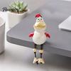 Humorous Housewarming Gift Funny Chicken Decor Yard Art, Resin Rooster Outdoor Statues, Art Creative Sculptures for Patio Garden Balcony Ornaments