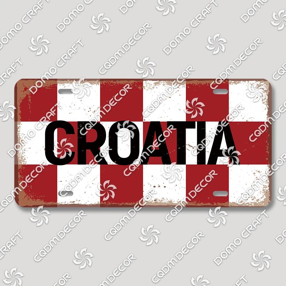 Football Club License Plate Tin Signs Retro Barcelona Milan Manchester Metal Poster Garage Bar Club Home Wall Decor