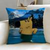 popular cartoon character Chill Guy Cushion Cover Soft  EasyWash Pillow Case  Versatile for Couch Bed Travel and Office