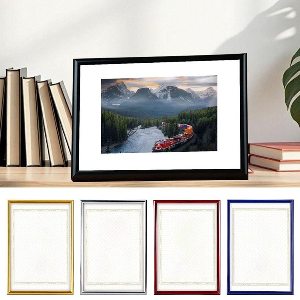 Decorative Ornaments A4 Certificate Frame PVC DIY Wall Commercial Photo Picture Frame Document Holder Frame