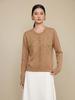Autumn 2026 Women's Hand-Embroidered Beaded Wool Cardigan Sweater