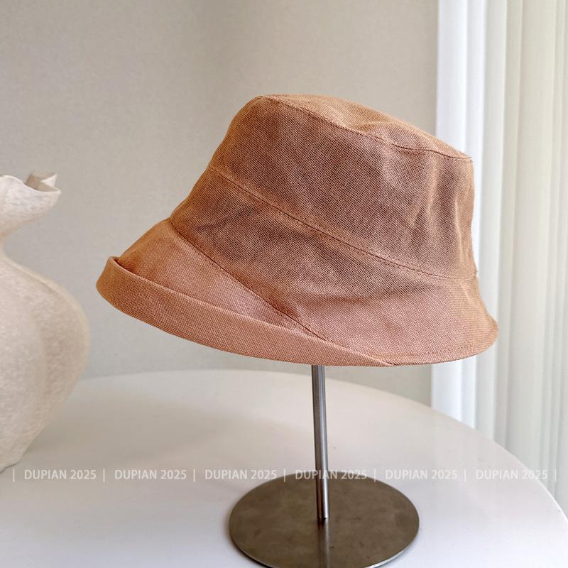 

Ladies Japan Washi Hepburn Fisherman Bucket Hat for Women High Quality Lightweight Summer Sunscreen Cloth Sun Hat M56-58cm хаки