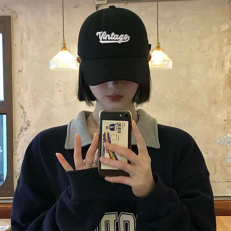 Autumn And Winter Trend American Embroidery Baseball Cap Children Casual Versatile Face Small Sunshade Sun Protection Cap Men